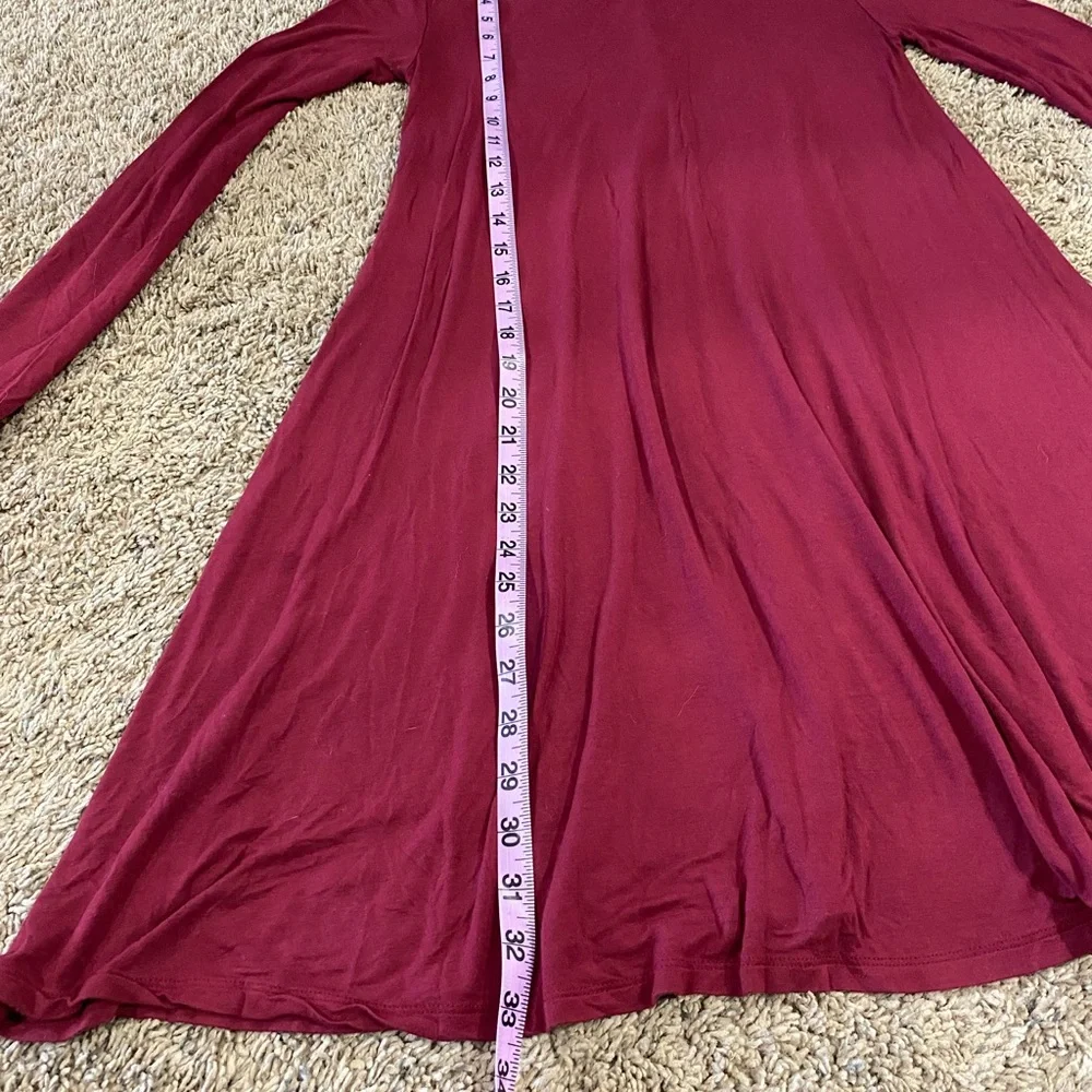 Old Navy burgundy swing dress XS - Picture 8 of 9
